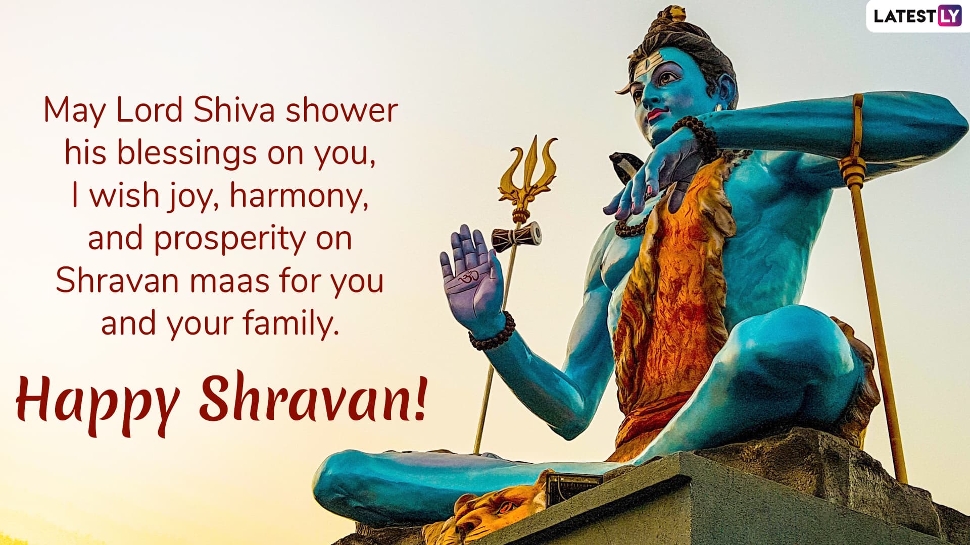 Happy Shravan 2019 Wishes WhatsApp Stickers, Lord Shiva Photos, GIF