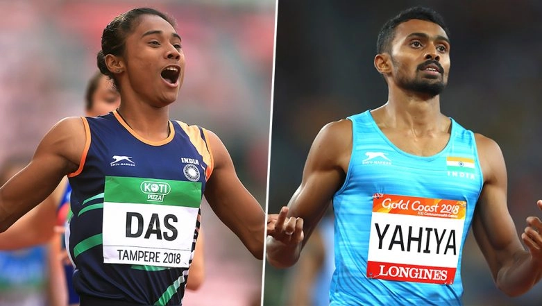 Hima Das and Mohammad Anas Win Gold Medal in 300m Race