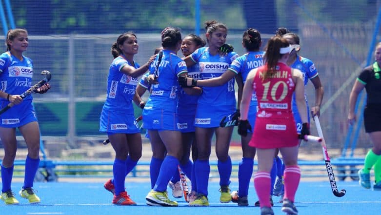 Indian Women's Hockey Team Beat Japan in Olympic Test Event After Gurjit Kaur Scores a Brace Indian Women's Hockey Team Beat Japan in Olympic Test Event After Gurjit Kaur Scores a Brace
