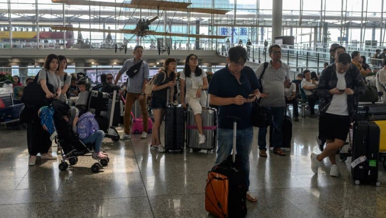 Hong Kong Protest Continues: Over Dozen Flights Cancelled After Pro-Democracy Activists Block Airport Hong Kong Protest Continues: Over Dozen Flights Cancelled After Pro-Democracy Activists Block Airport