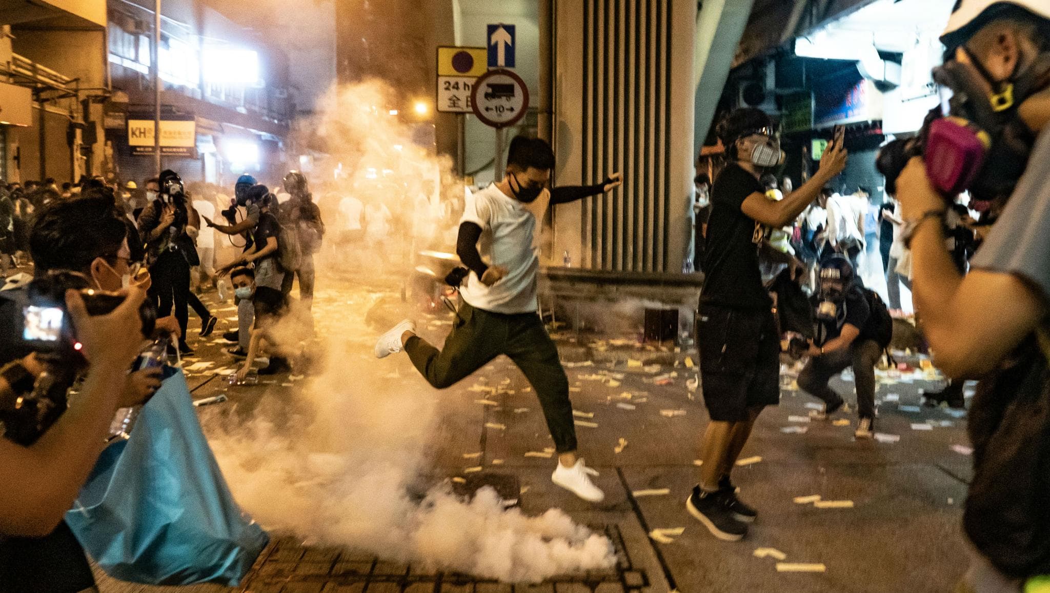 Hong Kong: Protests Turn Violent Ahead of National Day Celebrations in China Hong Kong: Protests Turn Violent Ahead of National Day Celebrations in China