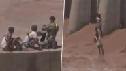 Jammu: IAF Saves Two Men in Daring Rescue Operation After They Got Stranded in Overflowing Tawi River, Watch Video