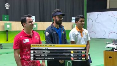 2019 ISSF World Cup Brazil Medal Tally: Abhishek Verma Wins Gold, Bronze for Saurabh Chaudhary in Rio de Janeiro Shooting WC