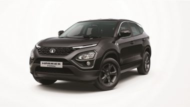Tata Harrier Dark Edition Flagship SUV Launched in India; Atlas Black Colour To Lure Customers This Festive Season