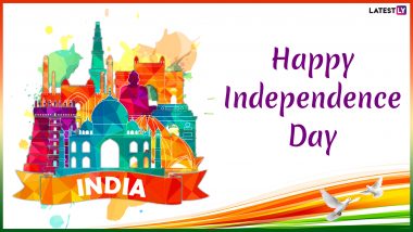Independence Day 2019 Images & Swatantrata Diwas HD Wallpapers for Free Download Online: Send These Patriotic GIF Greetings, Quotes & WhatsApp Sticker Messages on August 15