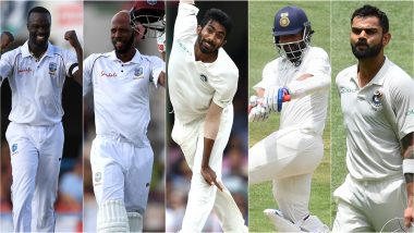 India vs West Indies 2nd Test 2019, Key Players: Virat Kohli, Kemar Roach, Ajinkya Rahane & Other Cricketers to Watch Out for at Sabina Park in Kingston