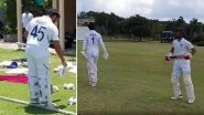 Indian Cricket Team Wears New Test Jersey With Numbers During Their 3-Days Practice Match Against West Indies Cricket Board President XI; BCCI Shares Video