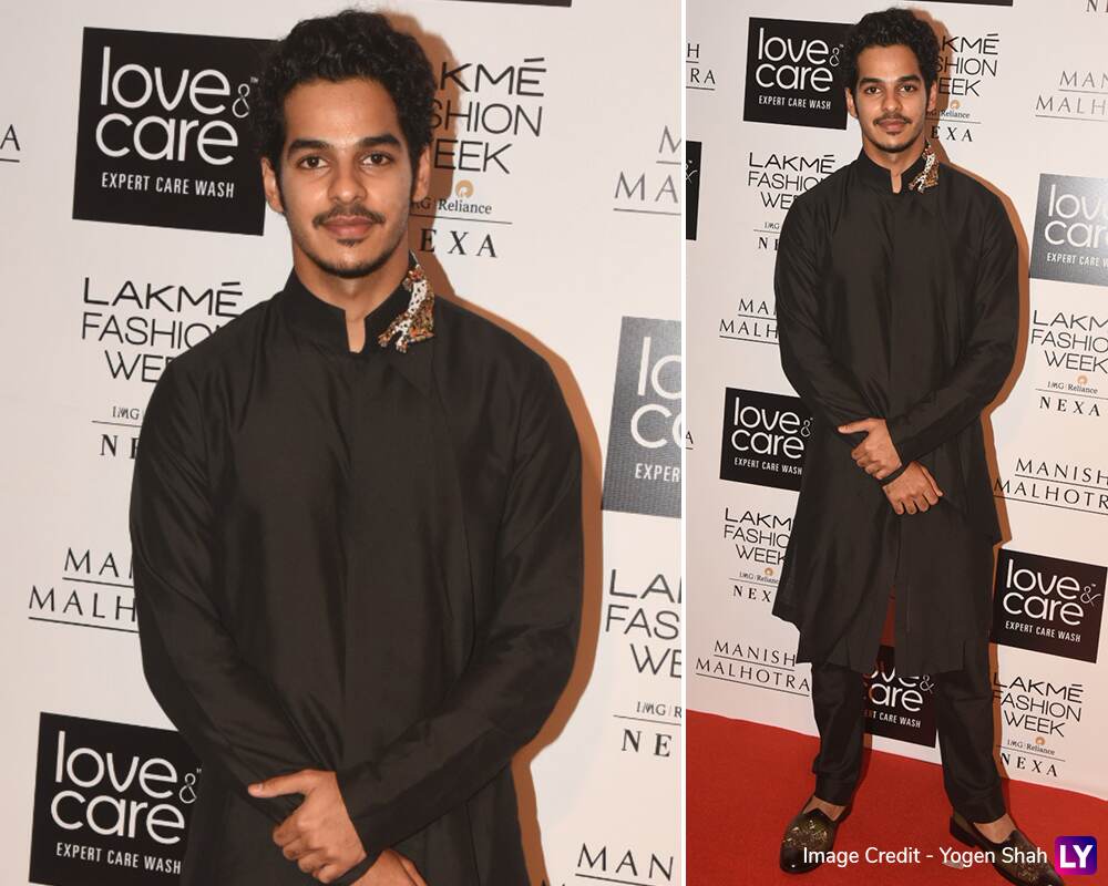 Ishaan Khatter arrives at LFW Winter/Festive 2019 opening night.