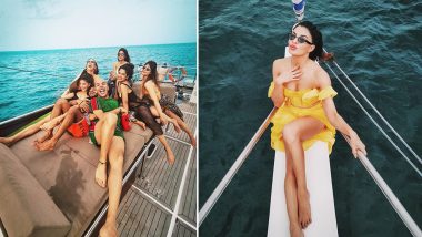 Jacqueline Fernandez Looks Smokin' Hot In a Yellow Tulle as She Parties on a Yacht in Sri Lanka (View Pics)