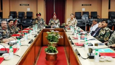 Jammu and Kashmir Bifurcation & Article 370 Abrogation: Lt Gen Ranbir Singh Chairs Meeting of Core Group of Intelligence and Security Agencies in Srinagar