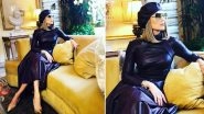 Yo or Hell No! Jennifer Lopez in Leather Dress and Beret by Zimmermann