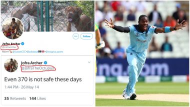 Jofra Archer’s Prophetic Tweet on Article 370 Is Fake; Don’t Fall for English Bowler’s Morphed Post Going Viral
