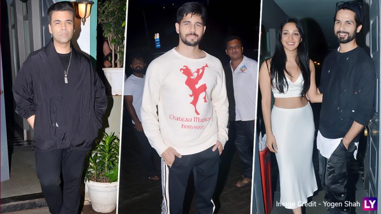 Kiara Advani Birthday Bash Pics: Shahid Kapoor, Sidharth Malhotra, Karan Johar and Others Attend the Celebration