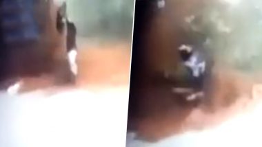Kerala Flood: CCTV Video Shows Man Narrowly Escaping Mudslide in Malappuram