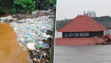 Kerala Floods: Pic of Road Covered in Plastic Waste in Palakkad Goes Viral, Twitter Calls it 'Return Gift' of Nature