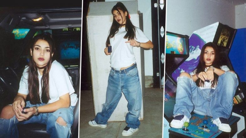 Kim Kardashian Shares Throwback Pics for Her 90s Makeup Range, but It’s Her Undie-Flashing Low-Waist Baggy Jeans That Got Us!