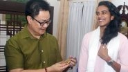 PV Sindhu Meets Sports Minister Kiren Rijiju After Triumph in BWF World Championships 2019