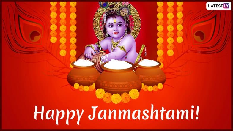 Janmashtami 2019 Wishes Images: WhatsApp Stickers, Laddu Gopal Photos, SMS, GIFs, Greetings to Celebrate The Birth of Lord Krishna Janmashtami 2019 Wishes Images: WhatsApp Stickers, Laddu Gopal Photos, SMS, GIFs, Greetings to Celebrate The Birth of Lord Krishna