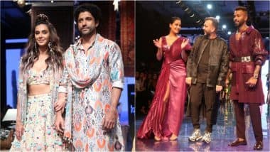 LFW 2019 Day 1: Farhan Akhtar, Shibani Dandekar, Hardik Pandya and Lisa Haydon Shine for Newbie and Veteran Designers’ Winter/Festive Collection