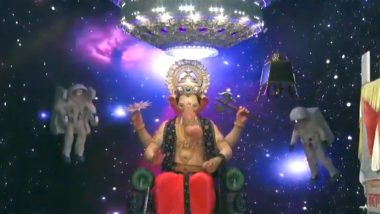 Lalbaugcha Raja 2019 First Look out! Twitterati Share Photos of Chandrayaan 2-Themed Ganpati Idol While Wishing Ganesh Chaturthi in Advance