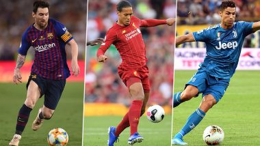 UCL Draw 2019 Live Streaming Online: Messi, Ronaldo or Van Dijk? Watch UEFA Player of The Year Award Winner Announcement Live Telecast in India