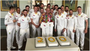 200 Not Out! Superfan Luke ‘Sparrow’ Gillian Celebrates THIS Milestone with Australian Cricket Team Ahead of Ashes 2019 Second Test Match (View Pic)