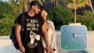 Arjun Kapoor Captures Malaika Arora Swimming in a Pink Monokini During Their Vacay Abroad (Watch Video)