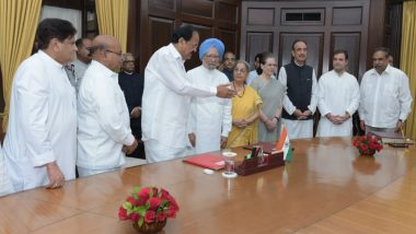 Manmohan Singh Takes Oath as Rajya Sabha Member