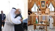 PM Narendra Modi Conferred with 'Order of Zayed' Before Ending UAE Visit, Departs For Bahrain