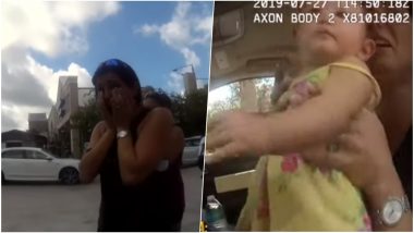 Florida Mother Accidentally Locks Baby in Hot Car, Cops Rescue 10-Month-Old by Breaking Window With Hammer (Watch Video)