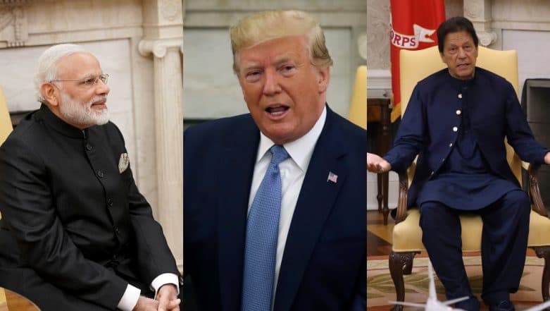 Donald Trump Dials Pakistan PM Imran Khan After PM Modi Briefs Him on Jammu and Kashmir Situation, Says 'Moderate Rhetoric With India' Donald Trump Dials Pakistan PM Imran Khan After PM Modi Briefs Him on Jammu and Kashmir Situation, Says 'Moderate Rhetoric With India'