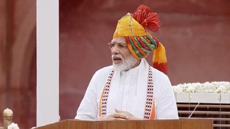 PM Narendra Modi on Independence Day 2019: '100 Lakh Crores Will Be Invested in Infrastructure'