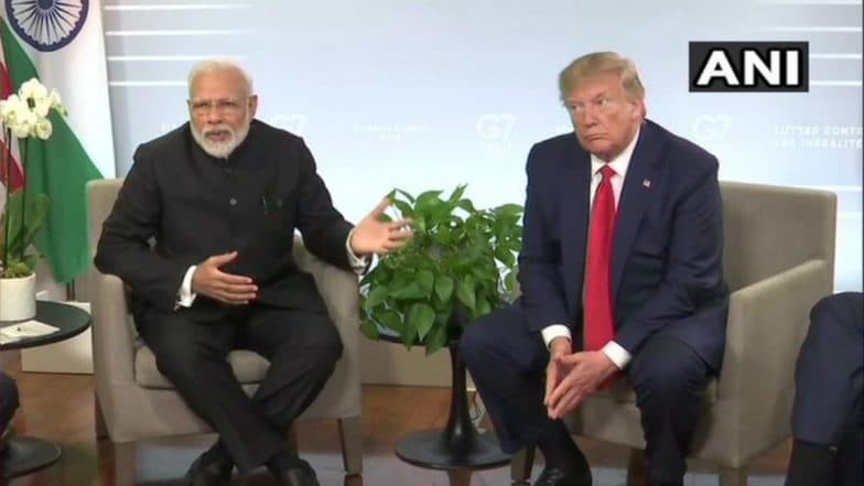 G7 Summit: Donald Trump Says PM Narendra Modi Feels Kashmir Situation is Under Control G7 Summit: Donald Trump Says PM Narendra Modi Feels Kashmir Situation is Under Control