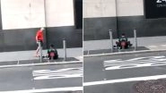 New York Jogger Walks Barefoot After Giving Away His Socks And Sneakers to Homeless Man, Earns Praises For His Kind Act (Watch Video)