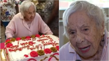 New York Woman Celebrates 107th Birthday With Friends and Family, Credits Her 'Unmarried Life' for Longevity (Watch Video)