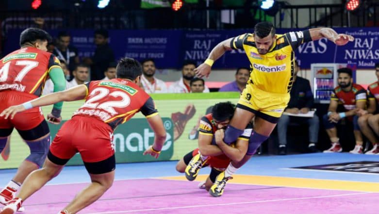 PKL 2019 Results: Bengaluru Bulls Climbs to Third with a 47–26 Victory Against Telugu Titans PKL 2019 Results: Bengaluru Bulls Climbs to Third with a 47–26 Victory Against Telugu Titans