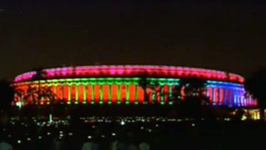 Independence Day 2019: Parliament, Rashtrapati Bhavan And Vijay Chowk in Delhi Illuminated on I-Day, See Pics