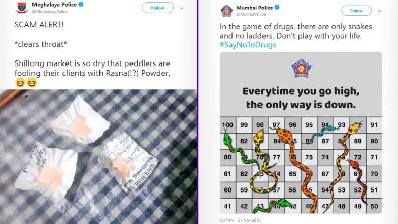 Meghalaya Police's Witty Tweet on 'Rasna' as Drugs Impresses Netizens, Other Times Police Departments Creatively Trolled Drug Peddlers