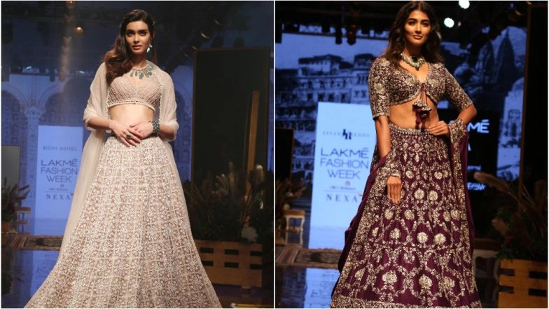 LFW Winter/Festive 2019: Diana Penty and Pooja Hegde Look Enchanting in Embellished Lehengas as Showstoppers at Lakme Fashion Week
