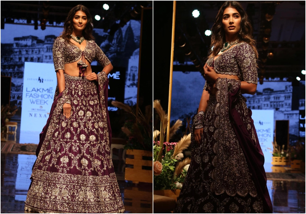 Pooja Hegde walks the ramp at LFW 2019 