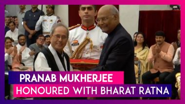 Pranab Mukherjee Gets Bharat Ratna, Former President Of India Honoured With Highest Civilian Award