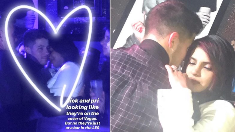 Priyanka Chopra and Nick Jonas Indulge In PDA at a Bar (View Pics)