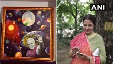 Raksha Bandhan 2019: Qamar Mohsin Shaikh, Pakistan-Origin Woman, Ties Rakhi to PM Narendra Modi, Gifts Him Painting Made by Her Husband