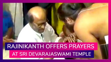 Rajinikanth Offers Prayers At Sri Devarajaswami Temple In Tamil Nadu’s Kanchipuram