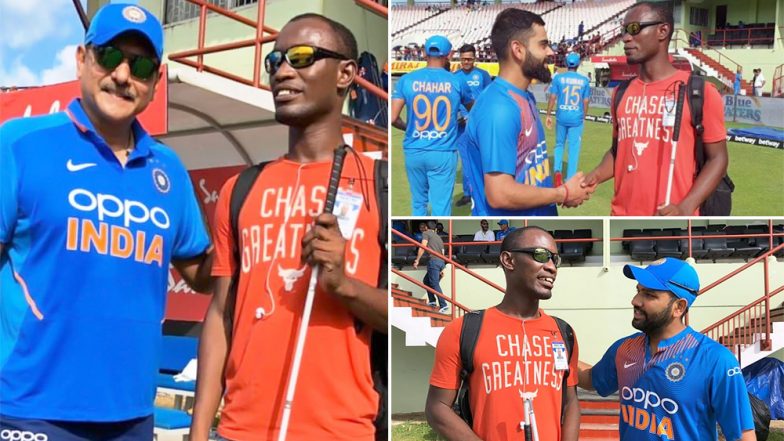 Virat Kohli, Rohit Sharma & Ravi Shastri Make This Fan’s Day Ahead of India vs West Indies 1st ODI 2019 Match in Guyana (View Pics and Video)