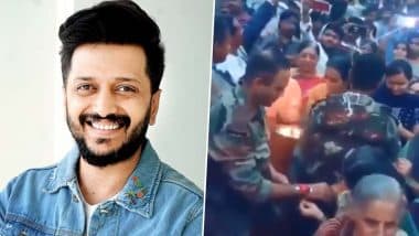 Maharashtra Floods: Riteish Deshmukh Is Overwhelmed Seeing Sangli Women Tying Rakhis to Brave Soldiers, Says ‘Gratitude to the Saviours’ (Watch Video)