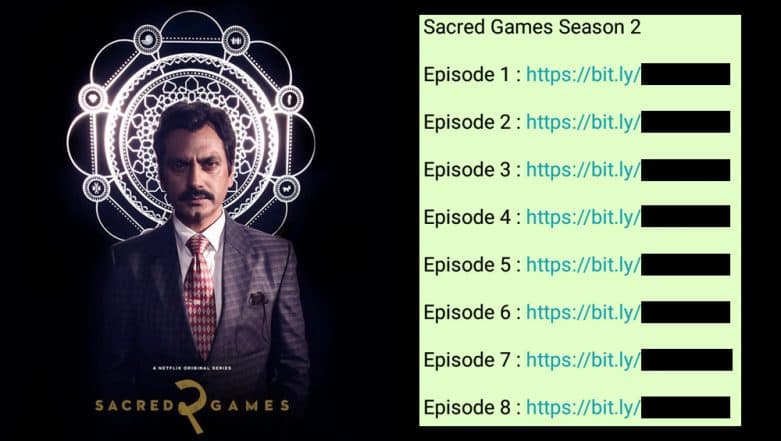 Sacred Games 2 Leaked on WhatsApp Pirated Bit.ly Links of Eight