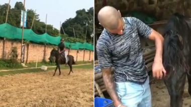 Shikhar Dhawan Enjoys Horse Riding As Team India Face West Indies in 2nd Test in Kingston, Watch Instagram Video