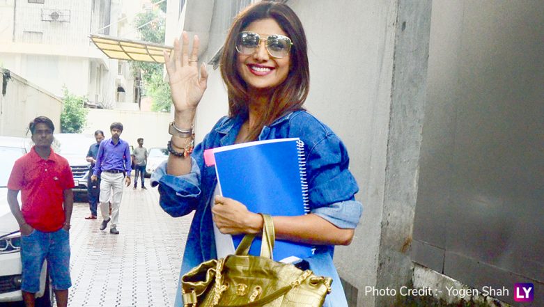Shilpa Shetty On The Way In Car Xxx Video - Yo Or Hell No! Shilpa Shetty In Ombre Denim Jacket and Yellow Shoes | ðŸ‘—  LatestLY