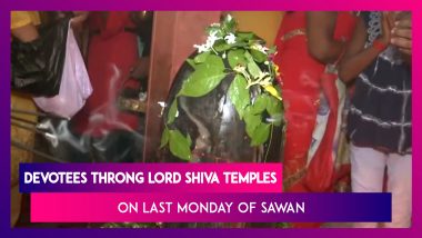 Sawan Or Shravan: Devotees Throng Lord Shiva Temple On The Last Monday Of The Holy Month